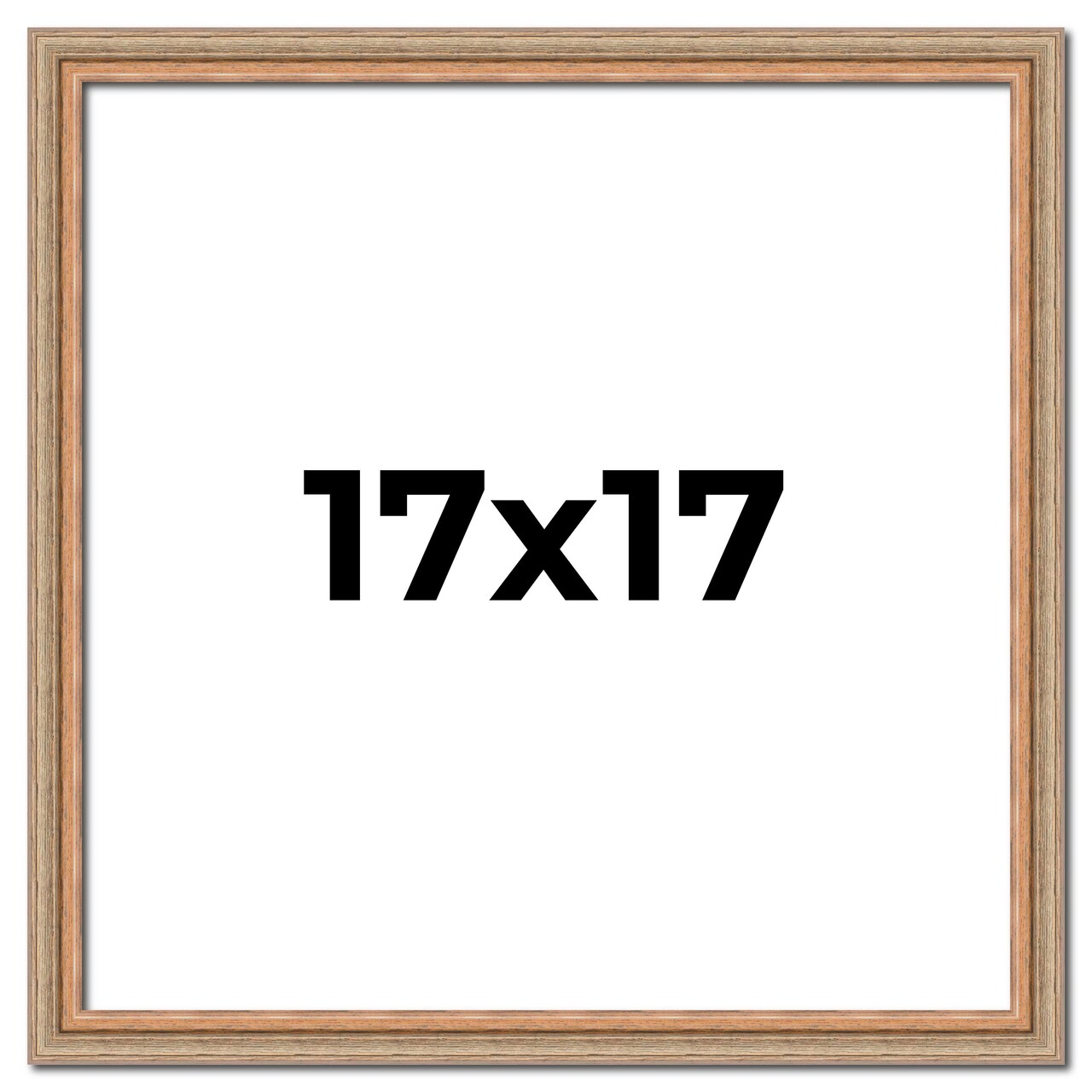 Square Deco Brown Picture Frame - UV Acrylic, Foam Board Backing, Hanging Hardware